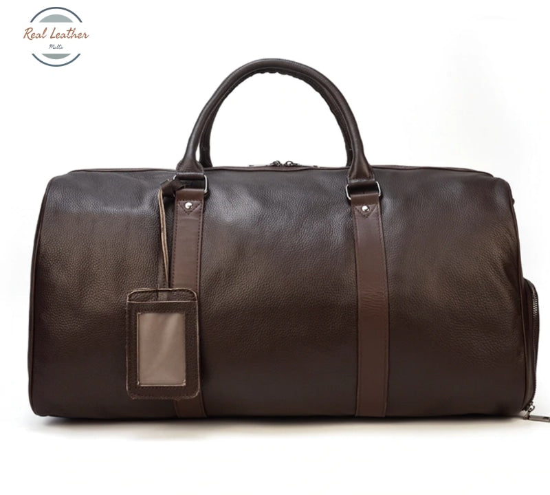 Genuine Leather Travel Bag Brown (45Cm) Bags