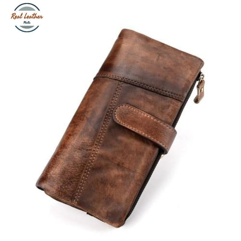 Vintage Genuine Leather Phone / Organizer Coffee Color Cases