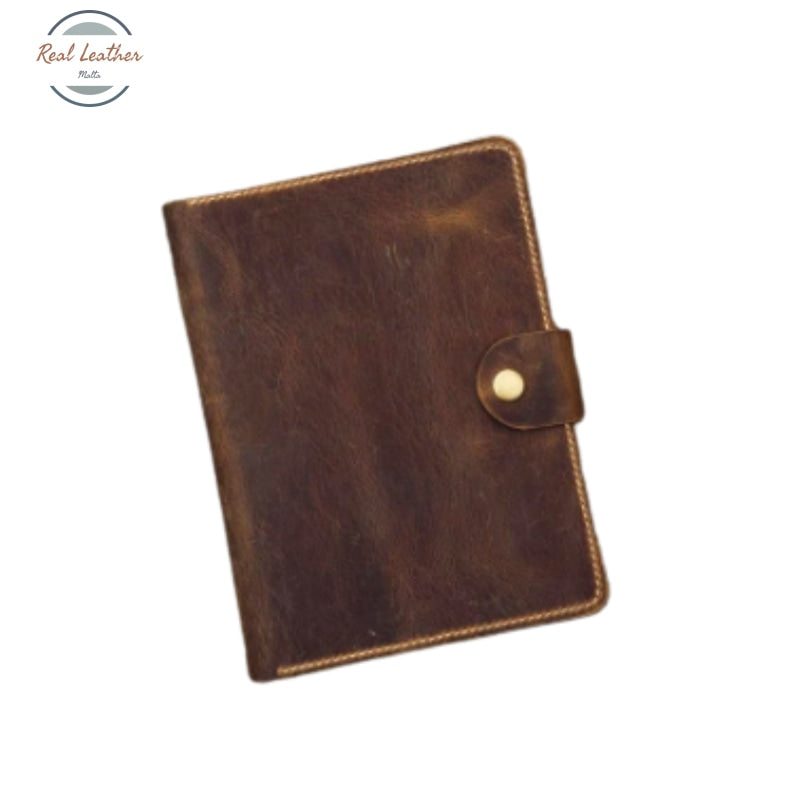 Vintage Retro A5 Leather Notebook Cover
