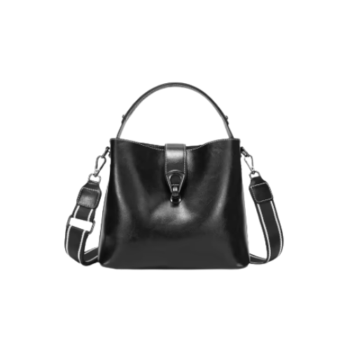 Women’s Genuine Leather Bucket Crossbody Bag