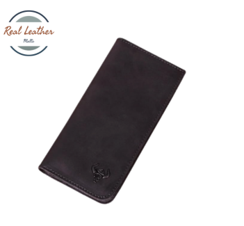 Genuine Leather Men's Fashion Long Wallet