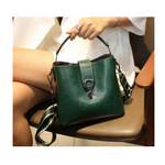 Women’s Genuine Leather Bucket Crossbody Bag