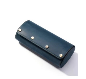 Genuine Leather 3-Slot Watch Storage Box