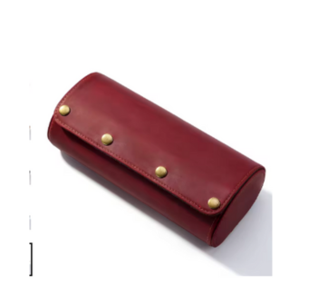 Genuine Leather 3-Slot Watch Storage Box
