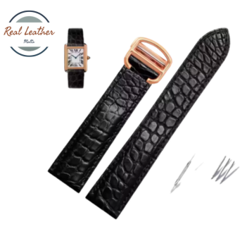 Genuine Leather Watchband Replacement Strap for Men and Women