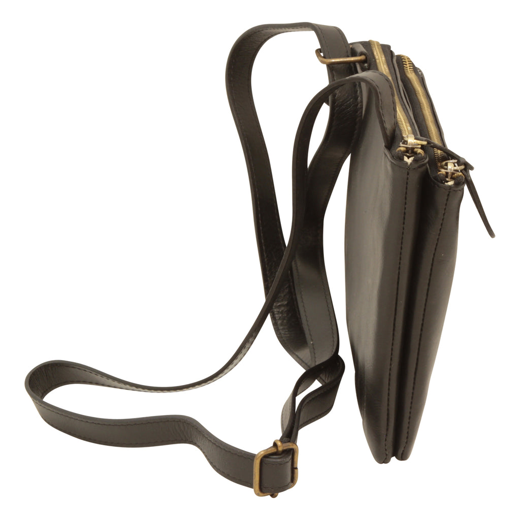 LUSSO Full-grain calfskin leather shoulder bag