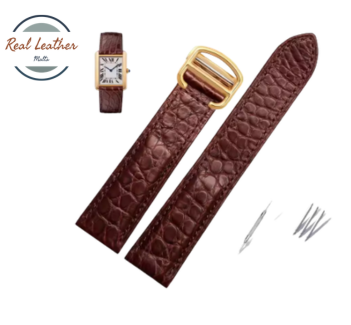 Genuine Leather Watchband Replacement Strap for Men and Women