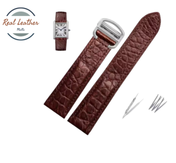 Genuine Leather Watchband Replacement Strap for Men and Women