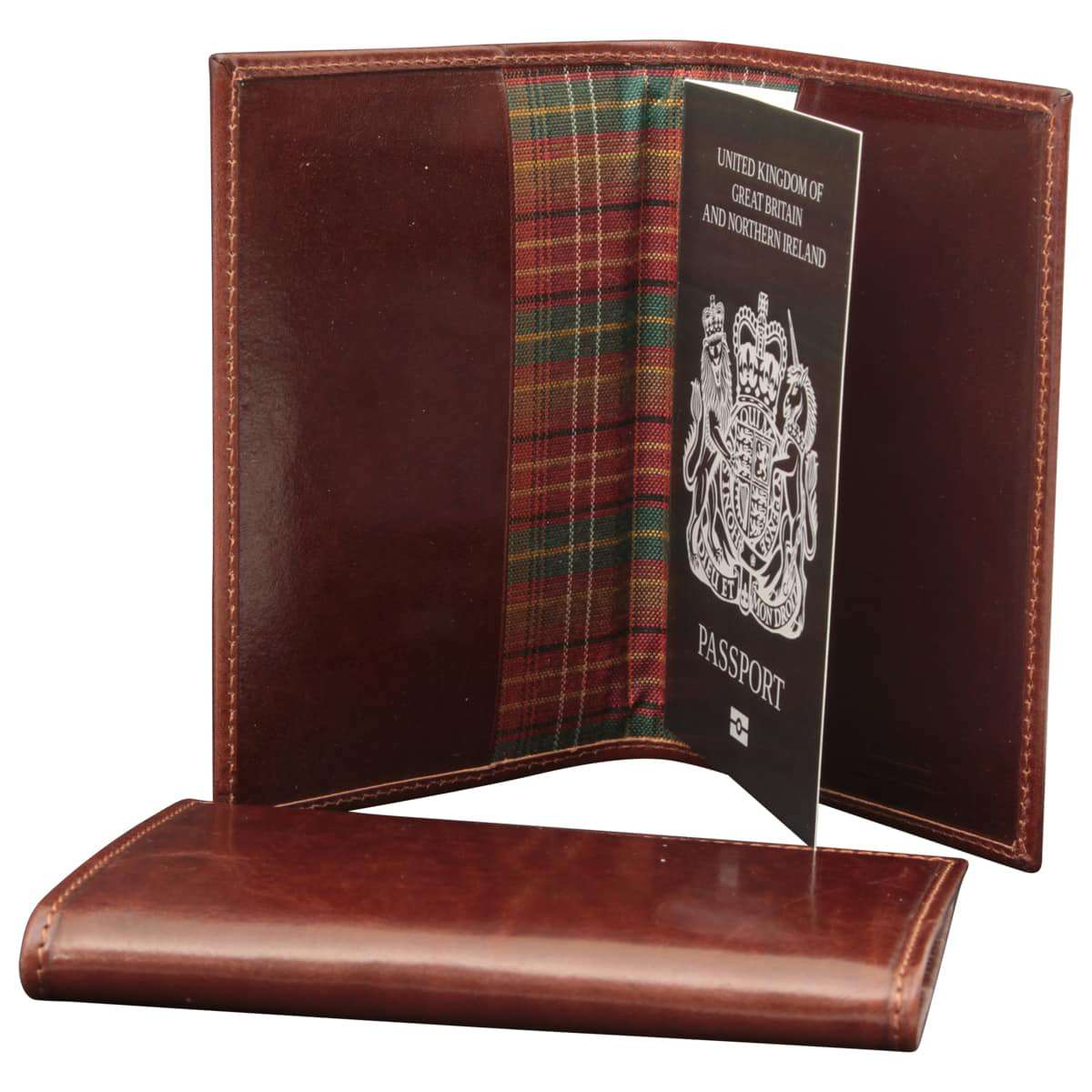LUSSO Genuine Leather Calfskin Passport Holder