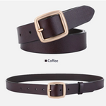 Genuine Leather Women's Buckle Waist Belt