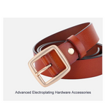 Genuine Leather Women's Buckle Waist Belt