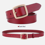 Genuine Leather Women's Buckle Waist Belt