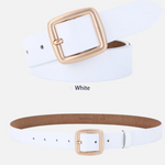 Genuine Leather Women's Buckle Waist Belt