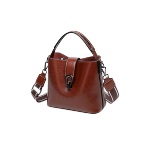 Women’s Genuine Leather Bucket Crossbody Bag