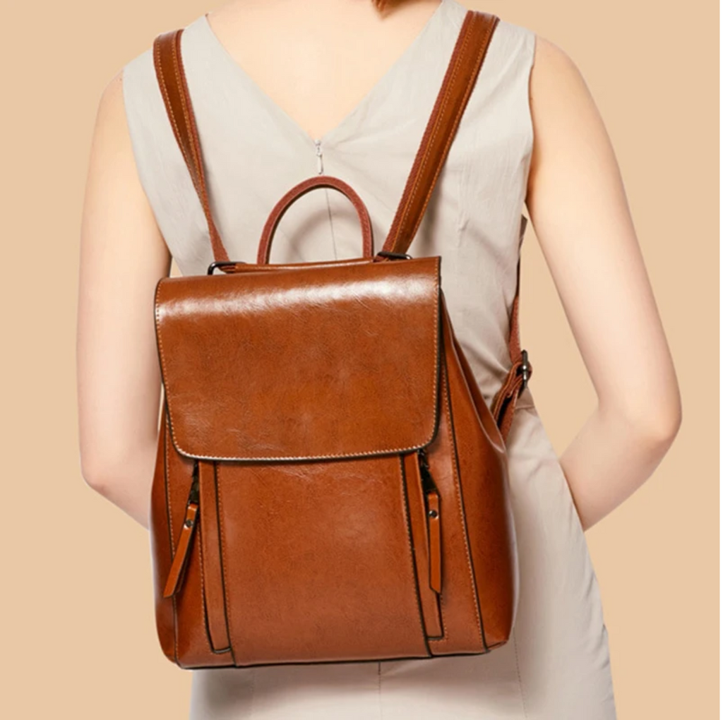 Genuine Leather Women’s Convertible Backpack