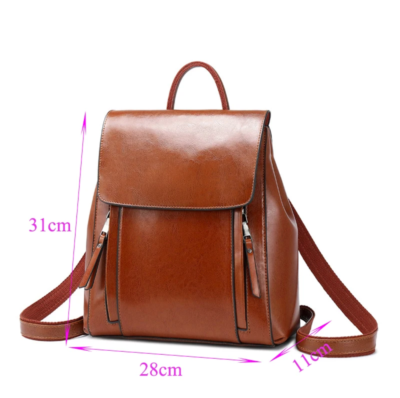 Genuine Leather Women’s Convertible Backpack