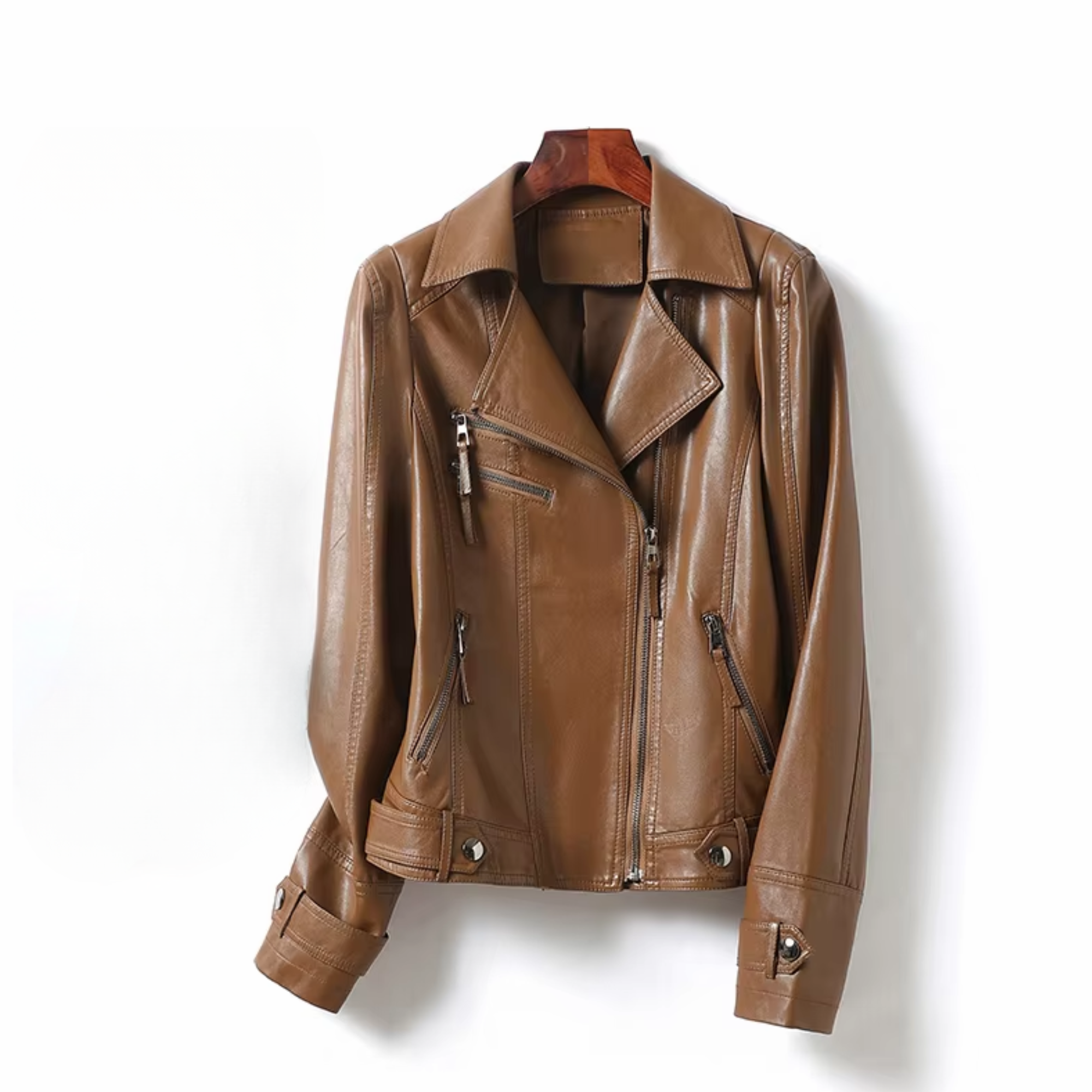 Genuine Leather Women Casual Jacket