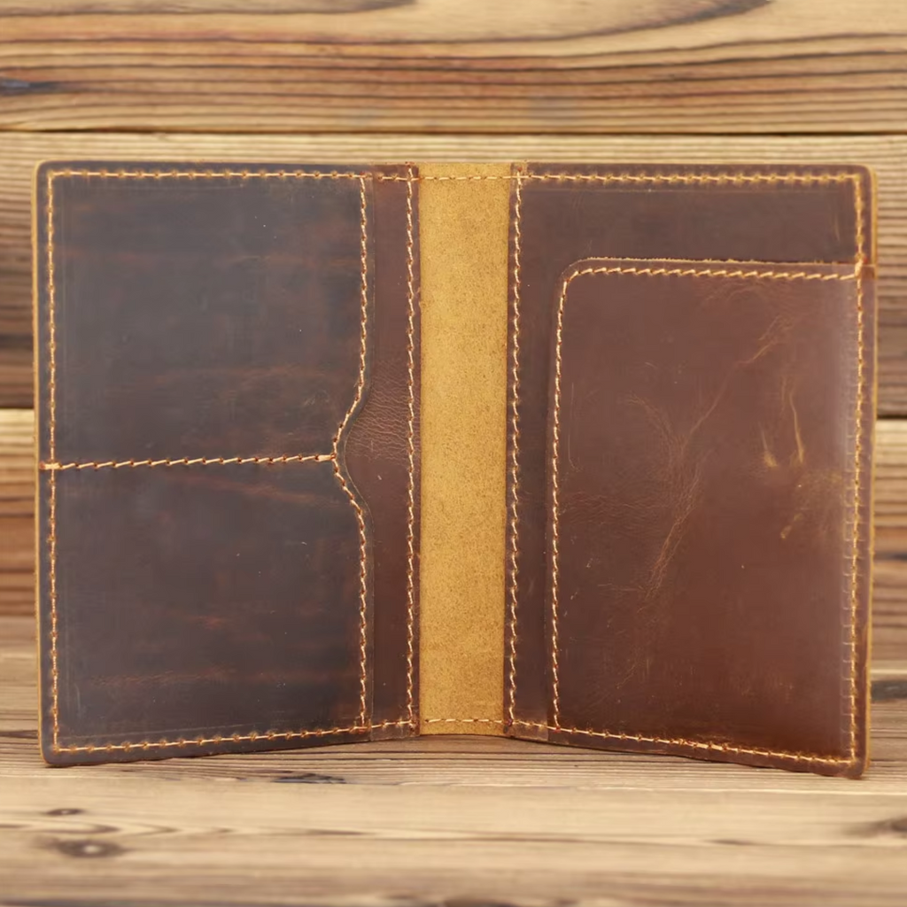 Genuine Leather Passport Cover For Malta