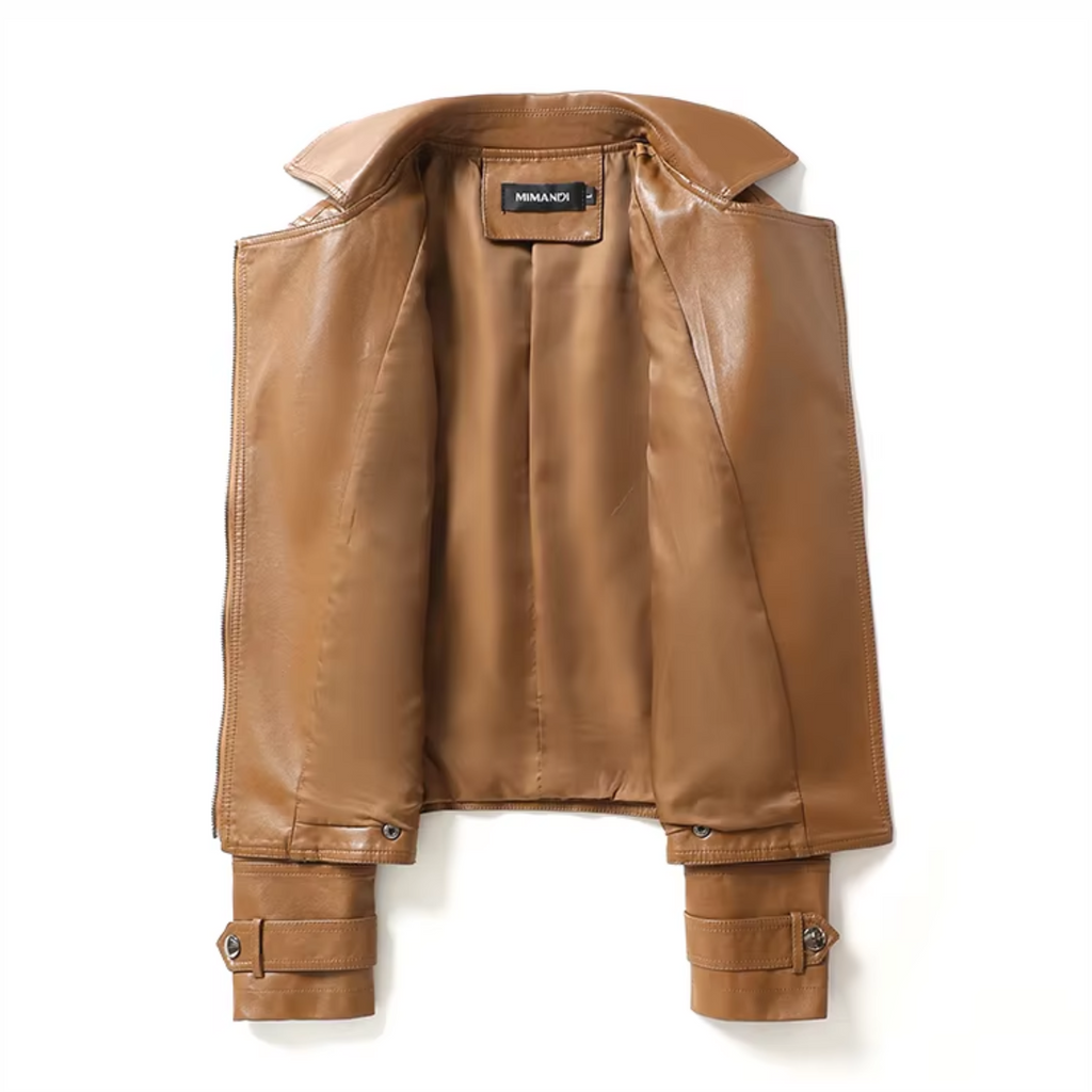 Genuine Leather Women Casual Jacket