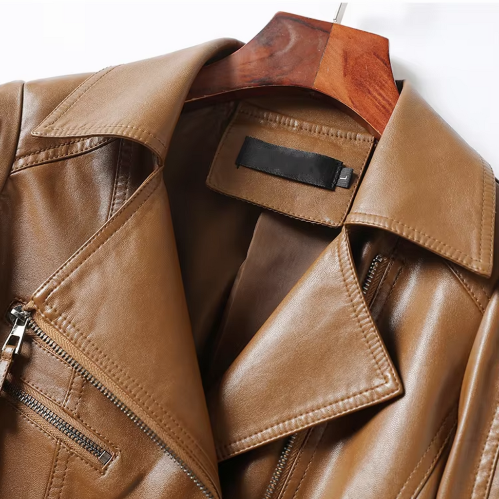 Genuine Leather Women Casual Jacket