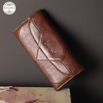 Patchwork Leather Wallet for Women