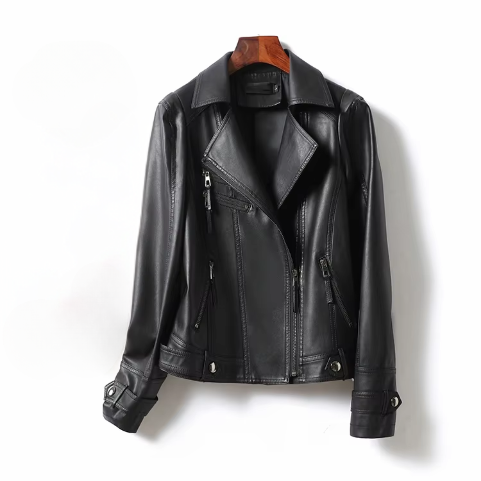 Genuine Leather Women Casual Jacket