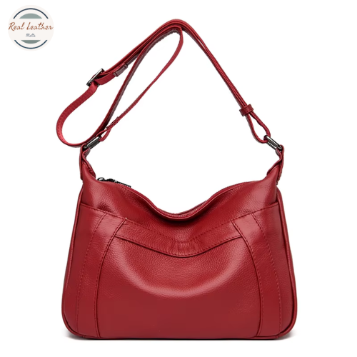 Genuine Leather Women Large Shoulder Bag for Everyday Use