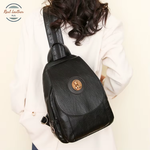 Retro Women's Convertible Leather Backpack