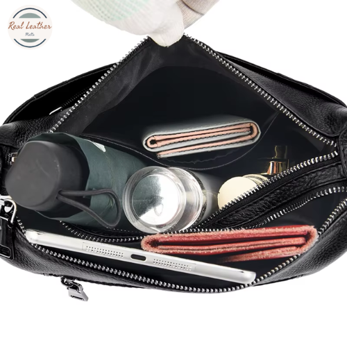 Genuine Leather Women Large Shoulder Bag for Everyday Use