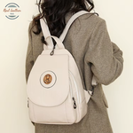 Retro Women's Convertible Leather Backpack