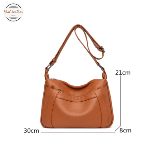Genuine Leather Women Large Shoulder Bag for Everyday Use