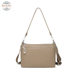 Genuine Cow Leather Crossbody Tote Bag for Women