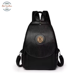 Retro Women's Convertible Leather Backpack