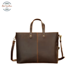 Vintage Leather Tote Bag