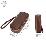 Genuine Leather Portable Tobacco Pipe Bag