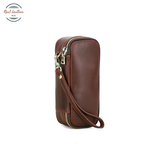 Genuine Leather Portable Tobacco Pipe Bag