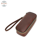 Genuine Leather Portable Tobacco Pipe Bag