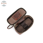 Genuine Leather Portable Tobacco Pipe Bag