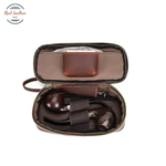 Genuine Leather Portable Tobacco Pipe Bag