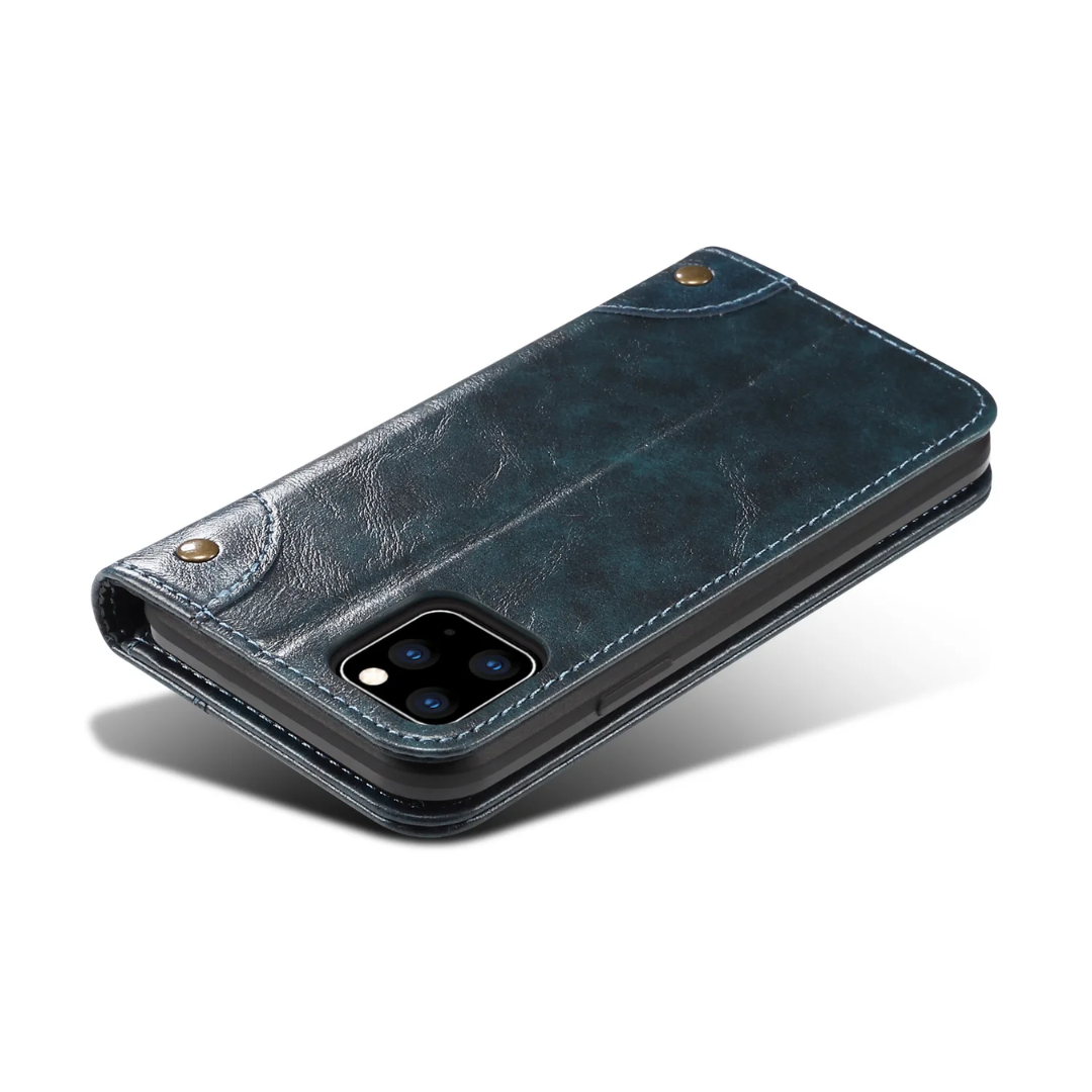 Genuine Leather Classic Flip Case for iPhone