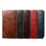 Genuine Leather Classic Flip Case for iPhone