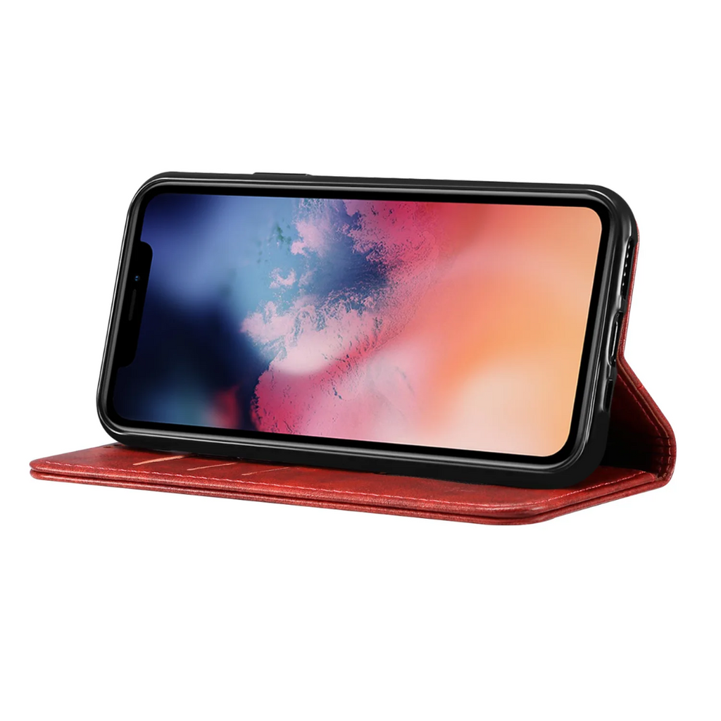 Genuine Leather Classic Flip Case for iPhone