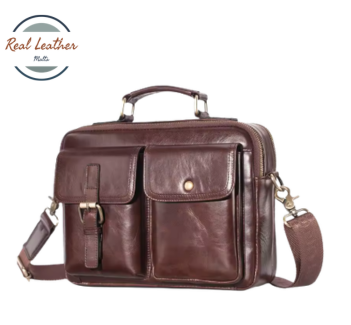15 Inch Vintage Handmade Leather Briefcase / Laptop Bag