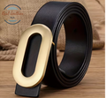 Personalized Genuine Leather Belt (1.5”) with Oval Brass Buckle