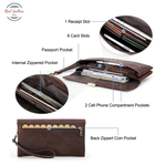 Genuine Leather Casual Men's Clutch