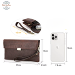 Genuine Leather Casual Men's Clutch