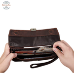 Genuine Leather Casual Men's Clutch