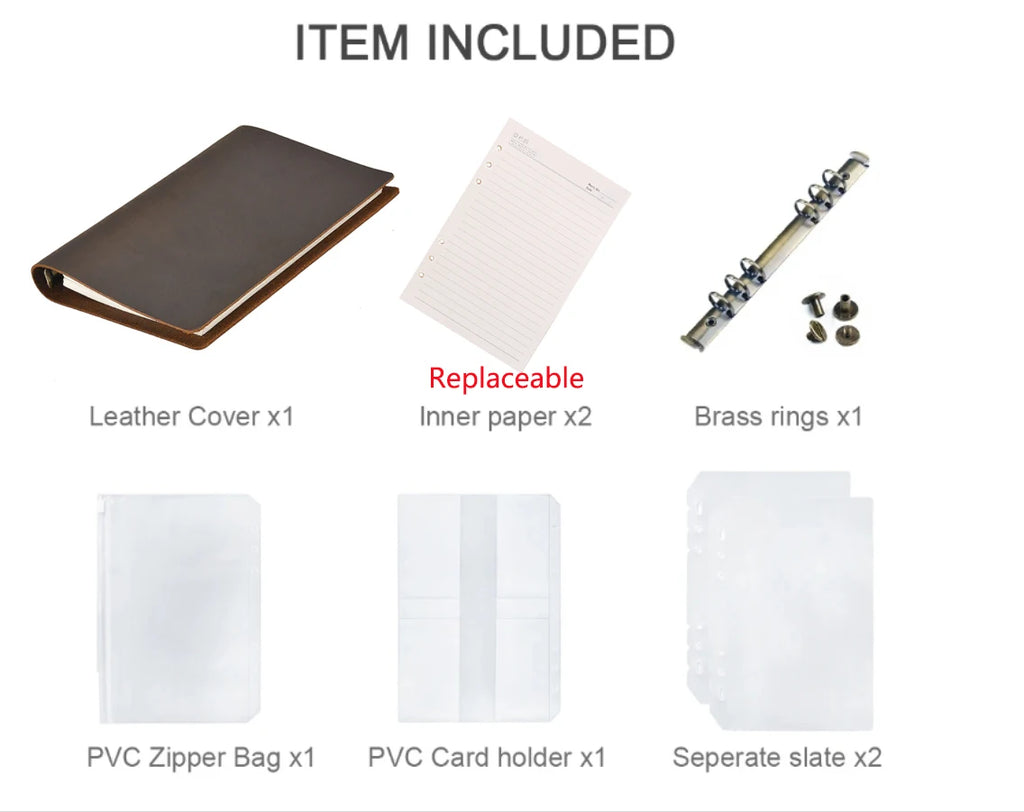 Handmade Vintage Leather A5 Business Diary