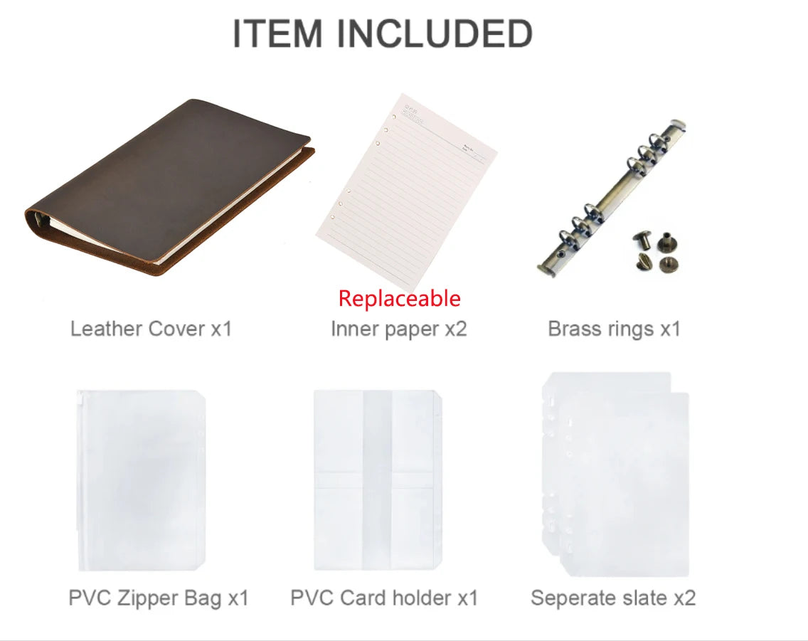 Handmade Vintage Leather A5 Business Diary