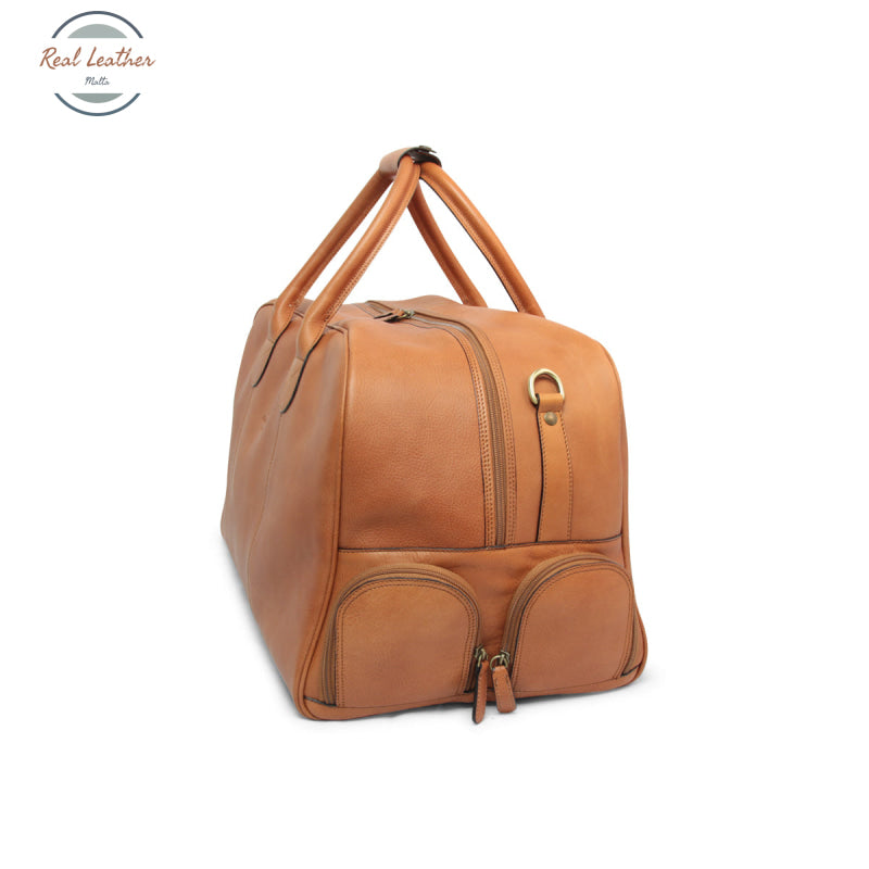 All in one leather bag Gold Duffel bag